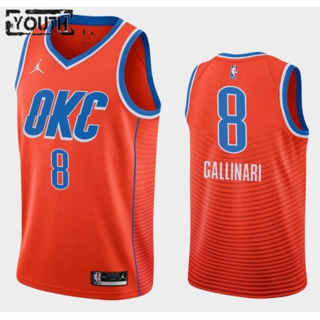 Maillot Basket Oklahoma City Thunder Danilo Gallinari 8 2020-21 Jordan Brand Statement Edition Swingman - Enfant